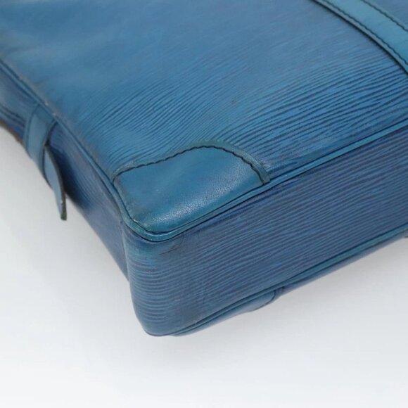 LOUIS VUITTON Epi Porte Documents Voyage Business Bag Blue - Picture 12 of 16